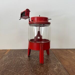 Vintage 1930's Modern Red Miss Toy Washing Machine, C.G. Wood Co. Girard PA